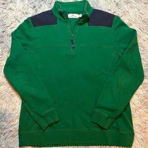 SOLD - Vineyard Vines Green Quarter Zip
